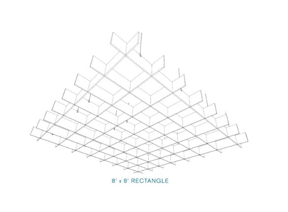 EchoDeco Acoustic Ceiling Grid Baffles 4 feet Width
