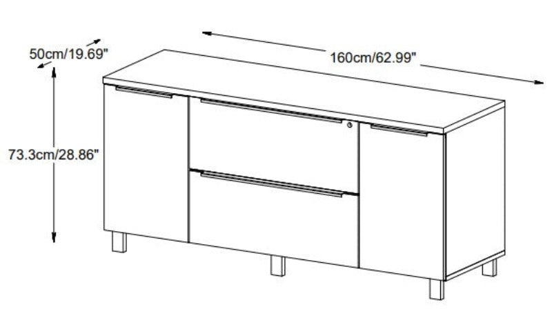 Kalmar Storage Credenza Filing Cabinet 63"