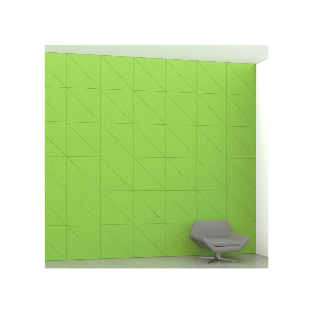 EchoScape Green Apple Acoustic Wall Tiles 23.5"W (Qty. 8 Tiles)