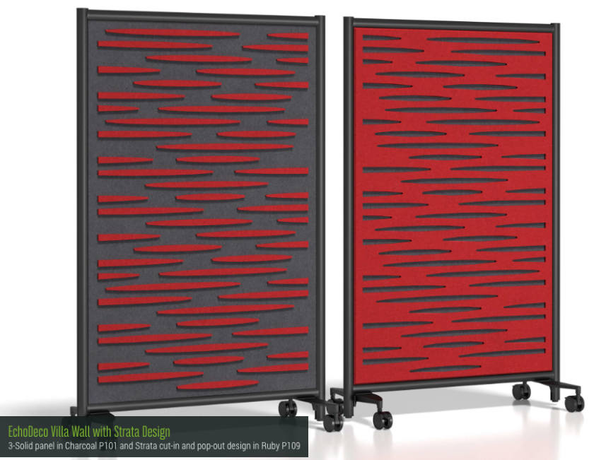 EchoDeco Villa Wall 85% Acoustic Decorative Divider