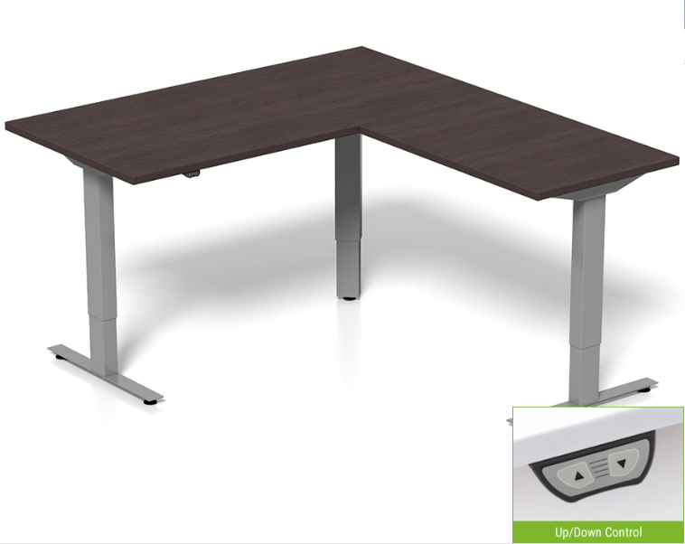 TableUp 90 Degree Adjustable Desk 48-84" USA Made