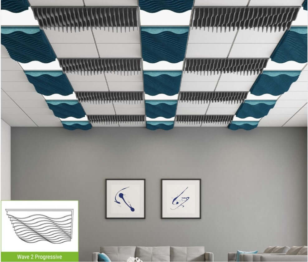 Echodeco 85% Acoustic Blade Ceiling Tile 23.75" x 23.75"