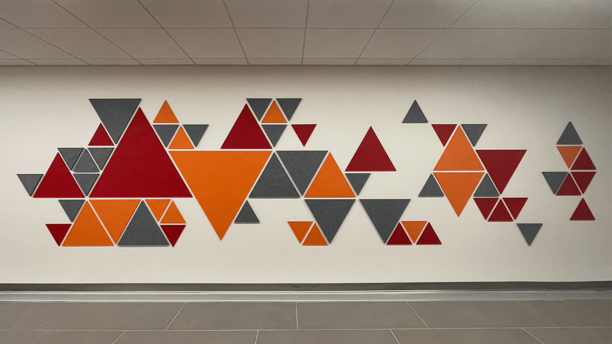 EchoDeco 90% Acoustic Wall Tile Shapes 12" & 24" Square Trapezoid
