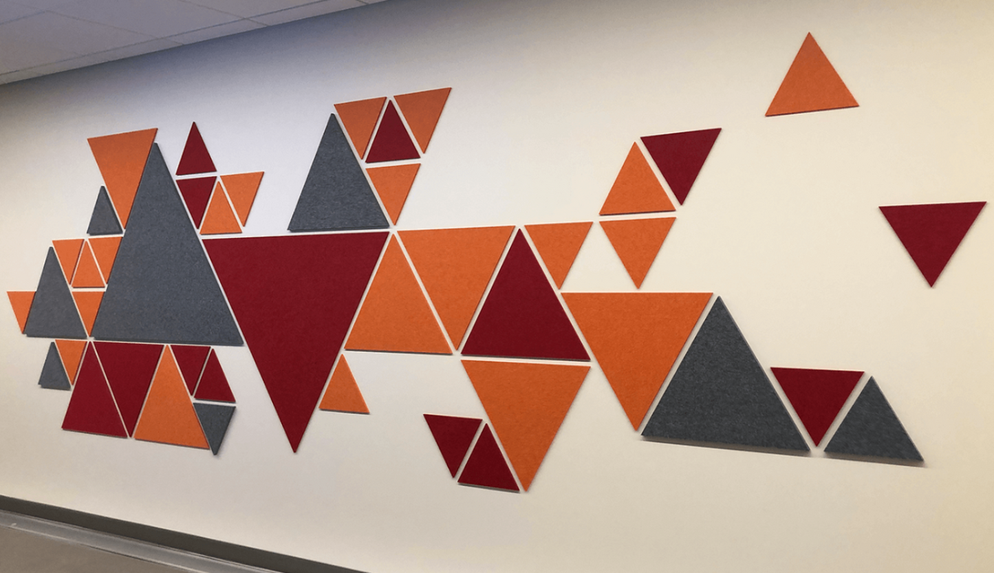 EchoDeco 90% Acoustic Wall Tile Parallelogram shapes 12" & 24"