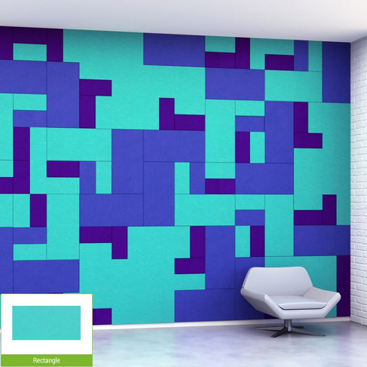 EchoDeco 85% Acoustic Wall Tile Trapezoid & Square Shapes