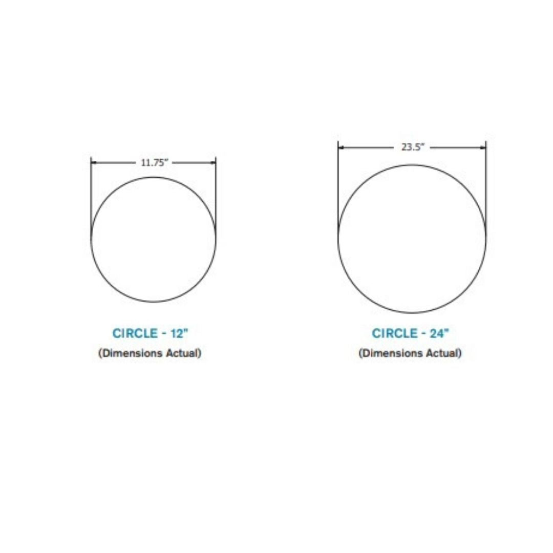 EchoDeco 90% Artistic Acoustic Wall Tiles Circle Shape 12"and 24"