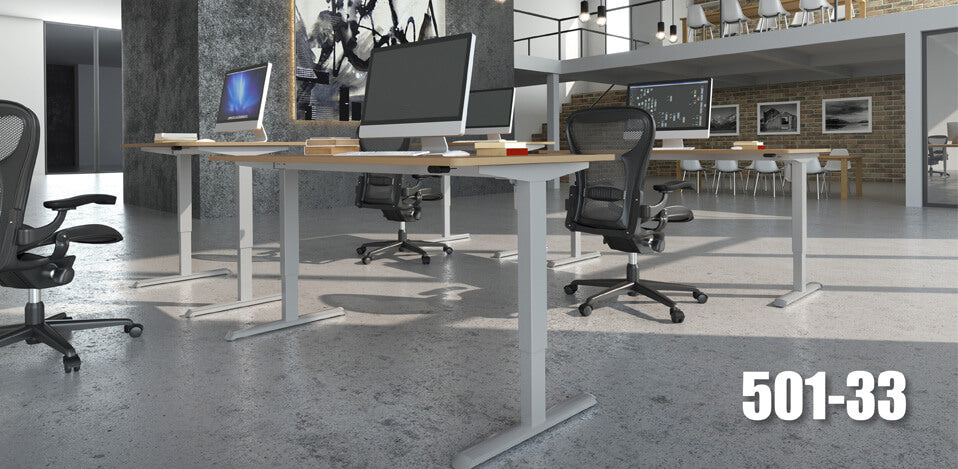 Conset Electric Standing Desk 2 Leg Stylish 501-33