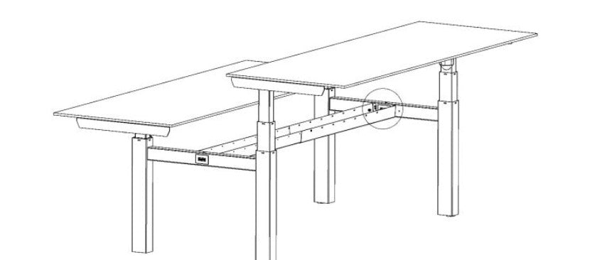 Conset Universal Cable Tray Under Desk Expandable 38” to 65 ½