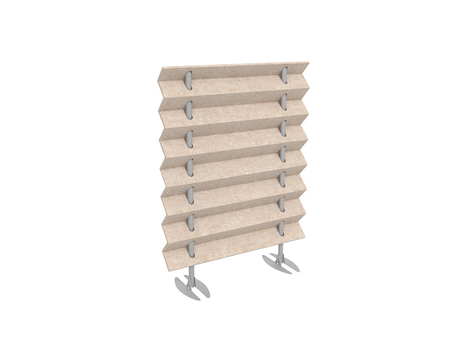 Zag Wall Acoustic Panel Mobile Divider 36-60"W
