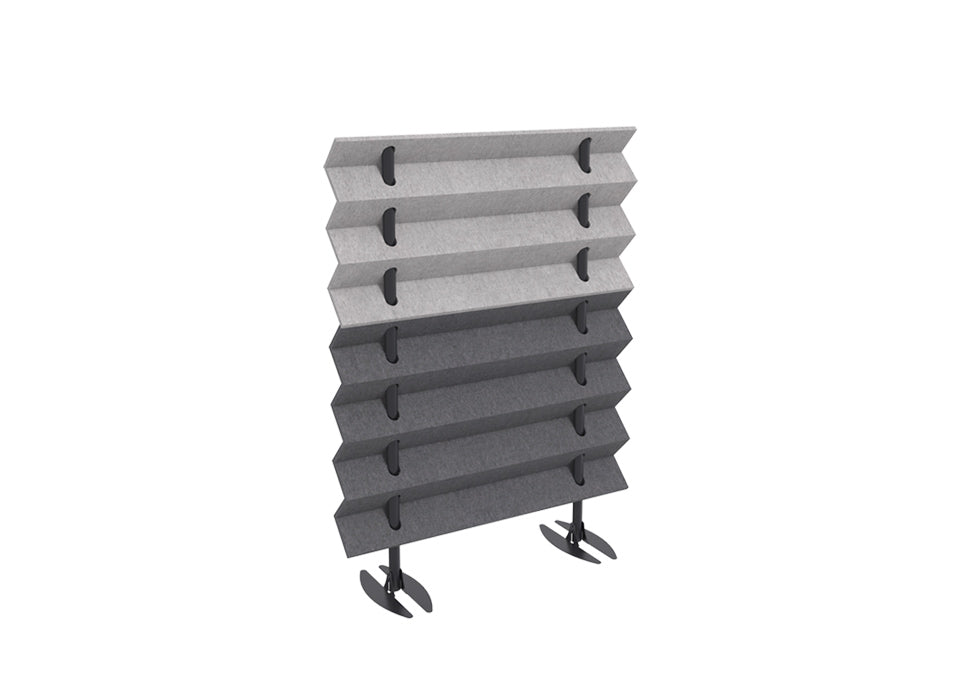 Zag Wall Acoustic Panel Mobile Divider 36-60"W