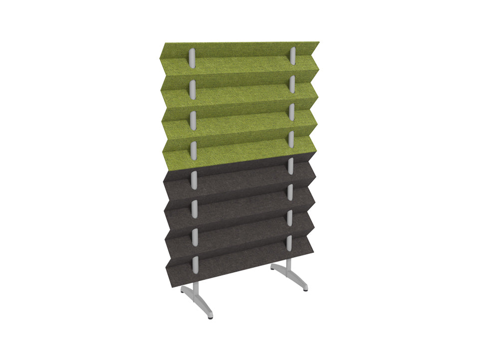 Zag Wall Acoustic Panel Mobile Divider 36-60"W