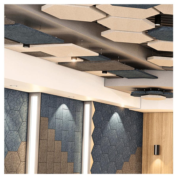 EchoDeco Acoustic Ceiling Cloud-Rectangle - Egyr Desk 