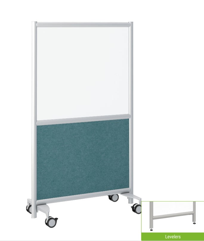 Duplex Wall Room Divider Modular Panels | Clear & Frosted Acrylic