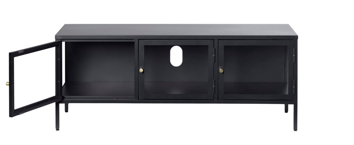 Carmel Display Low Board Cabinet in Black