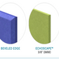 EchoDeco 85% Acoustic Wall Tile Parallelogram Shapes 12" & 24"
