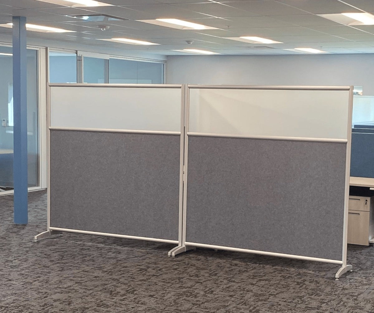 Duplex Wall Room Divider Modular Panels | Clear & Frosted Acrylic