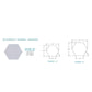 EchoDeco 85% Artistic Acoustic Wall Tiles Hexagon Shape
